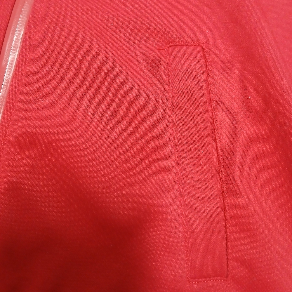 Armani Exchange Women's Vibrant Red Zip-Up Hoodie - Picture 6 of 13